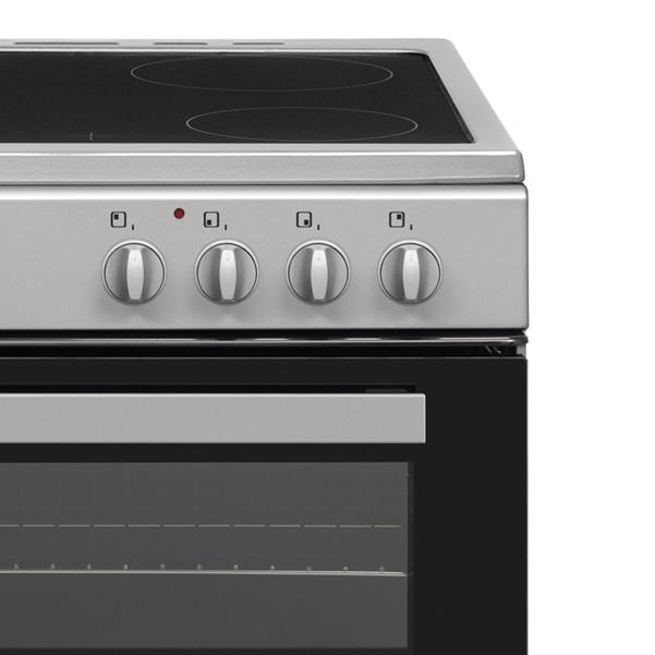Statesman EDC60S2 60cm Double Oven Electric Ceramic Cooker – Silver - Image 2