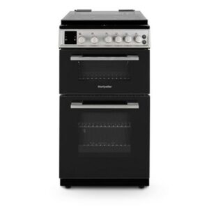 Montpellier MDOG50LS 50cm Gas Double Oven With Lid - Silver