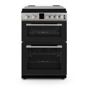 Montpellier MDOG60LS 60cm Gas Double Oven With Lid - Silver