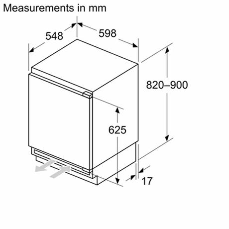 Neff KU1212FE0G Built-Under Fridge - Image 2