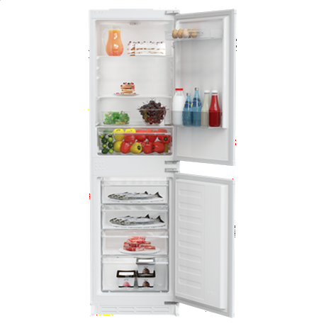 Zenith ZICSD455 Integrated Manual Fridge Freezer