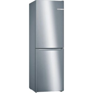 Bosch KGN34NLEAG 186cm Tall 50/50 Total No Frost Combi Fridge Freezer - Stainless Steel
