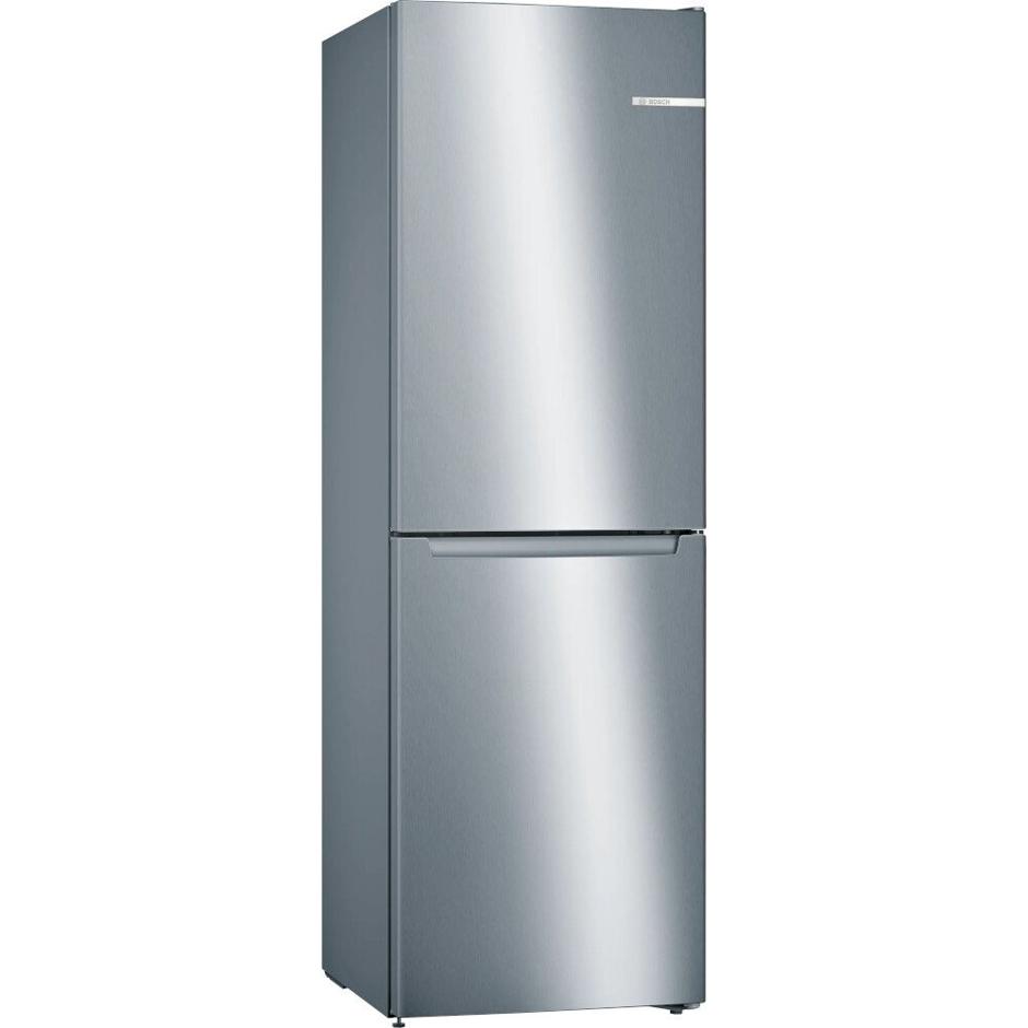 Bosch KGN34NLEAG 186cm Tall 50/50 Total No Frost Combi Fridge Freezer - Stainless Steel