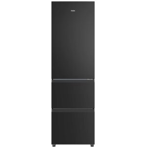 Haier HTR3518ENMTK 185cm Tall 60/40 Total Frost Free Fridge Freezer - Black