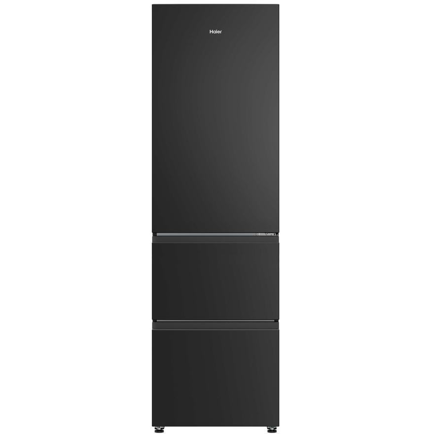 Haier HTR3518ENMTK 185cm Tall 60/40 Total Frost Free Fridge Freezer - Black
