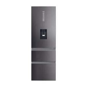 Haier HTW5618EWMP 185cm Tall 60/40 Frost Free Fridge Freezer - Dark Inox