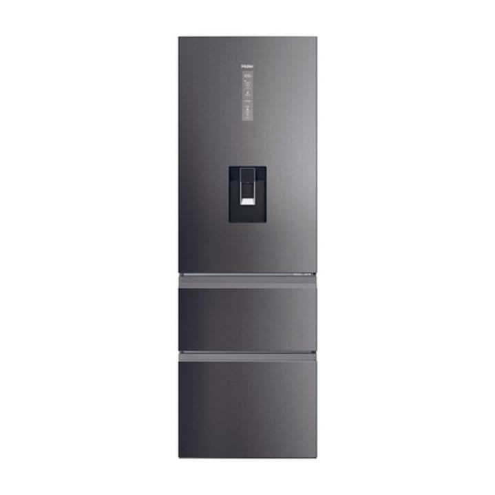 Haier HTW5618EWMP 185cm Tall 60/40 Frost Free Fridge Freezer - Dark Inox