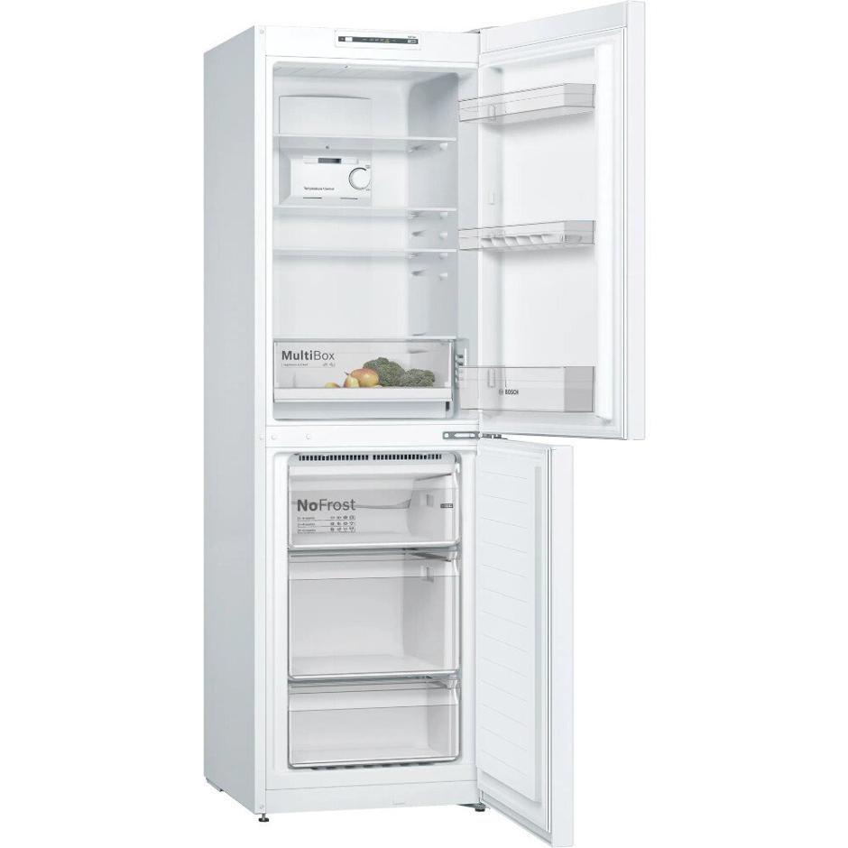 Bosch KGN34NWEAG 186cm Tall 50/50 Total No Frost Combi Fridge Freezer - White - Image 2