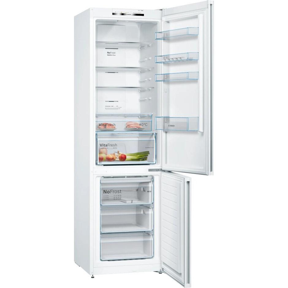 Bosch KGN392WEBG 203cm Tall 70/30 Total No Frost Combi Fridge Freezer - White - Image 2