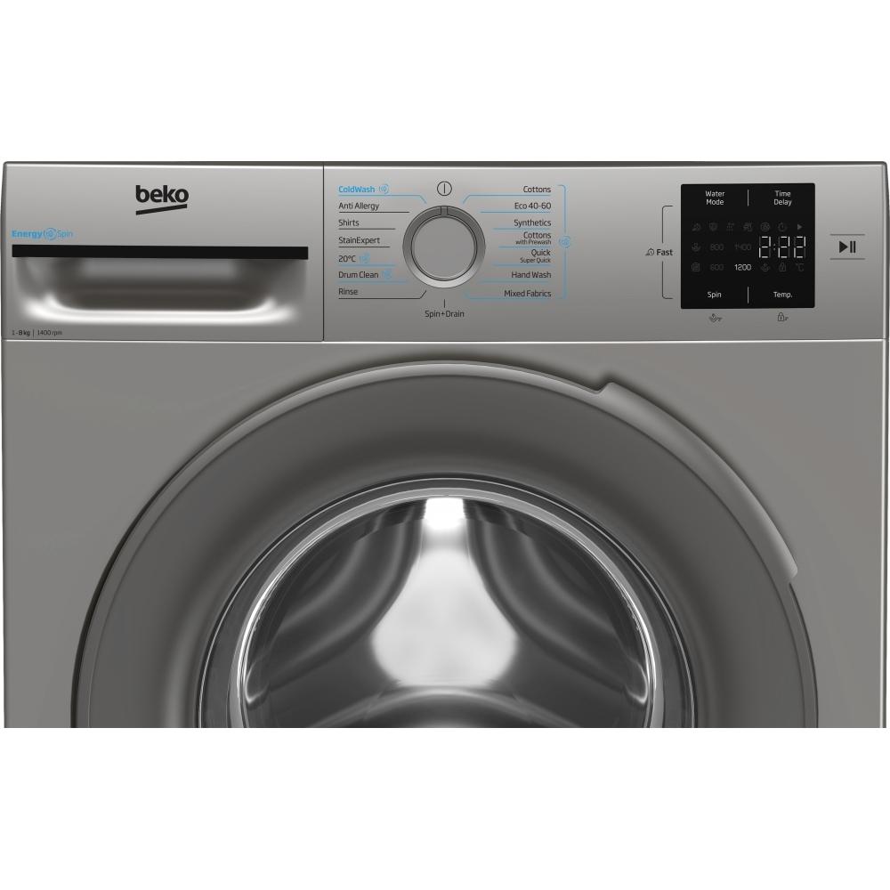 Beko BMN3WT3841S 8kg 1400 Spin Washing Machine - Image 2