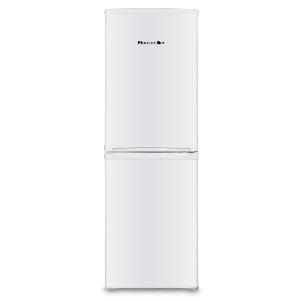 Montpellier MDAS144W 144cm Tall Static Fridge Freezer in White