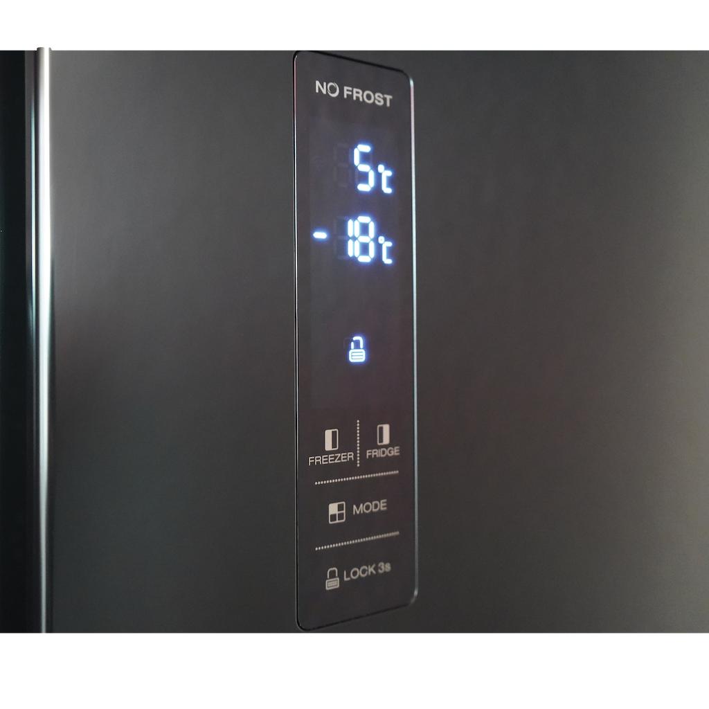 Montpellier MSBS442K American Style Side by Side Fridge Freezer in Black - Image 3